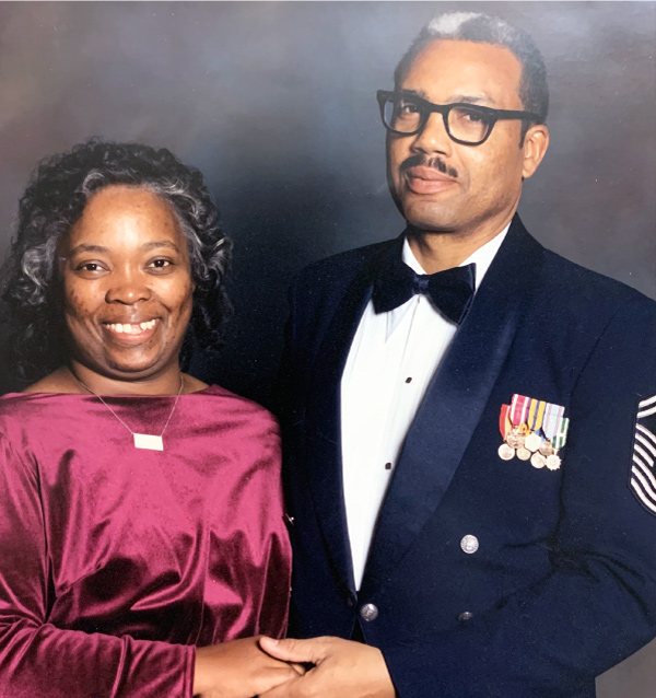Chief Master Sergeant Joseph Brothers, Sr. and his wife Rebecca Brothers