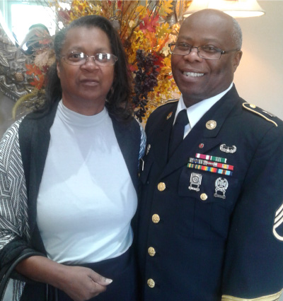 U.S. Army Veteran Dwight Tuggle with his wife, Jeanette